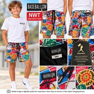 Baseballism Bubbles & Doubles Diamond Air Mesh Shorts NWT Men's Small